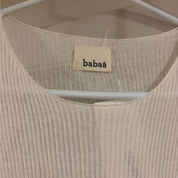 Babaa shirt dress off white/cream EUC - Picture 2 of 4